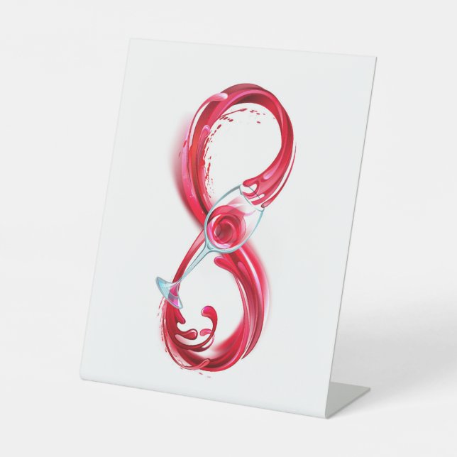 Infinity with Red Wine Sockelschild (Vorderseite)