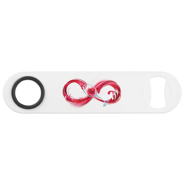 Infinity with Red Wine Speed Flaschenöffner (Vorderseite (Horizontal))