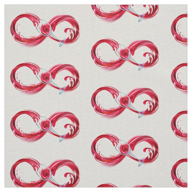 Infinity with Red Wine Stoff (Muster)