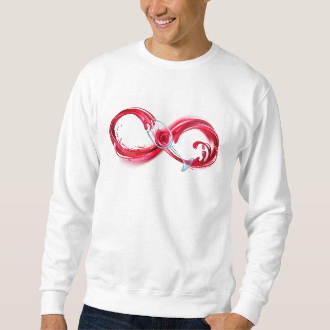 Infinity with Red Wine Sweatshirt (Vorderseite)