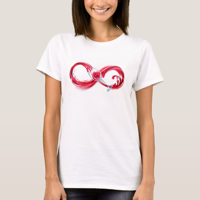 Infinity with Red Wine T-Shirt (Vorderseite)