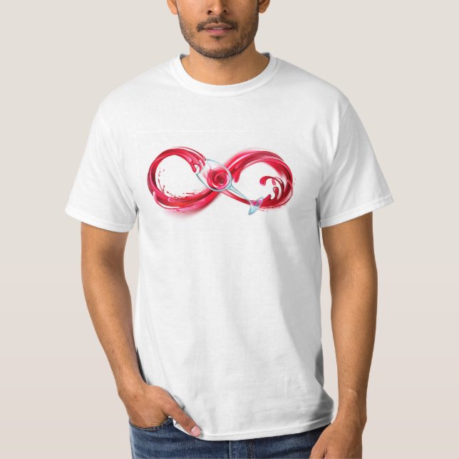 Infinity with Red Wine T-Shirt (Vorderseite)