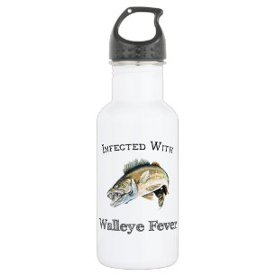 Infiziert mit Walleye Fieber Edelstahlflasche