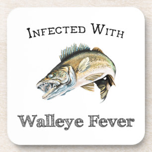Infiziert mit Walleye Fieber Getränkeuntersetzer