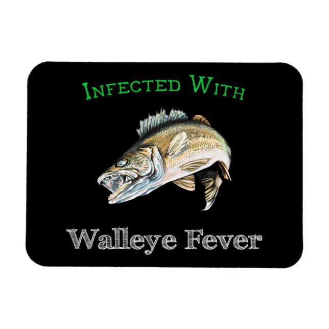 Infiziert mit Walleye Fieber Magnet (Horizontal)