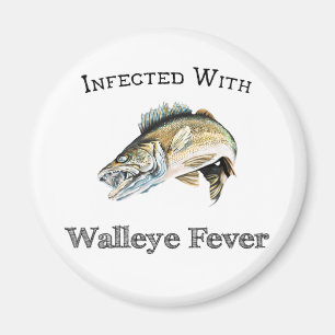 Infiziert mit Walleye Fieber Magnet