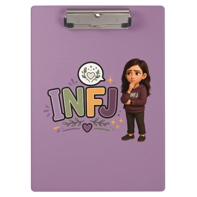 INFJ — A Guardiã das Ideias Klemmbrett (Vorderseite)