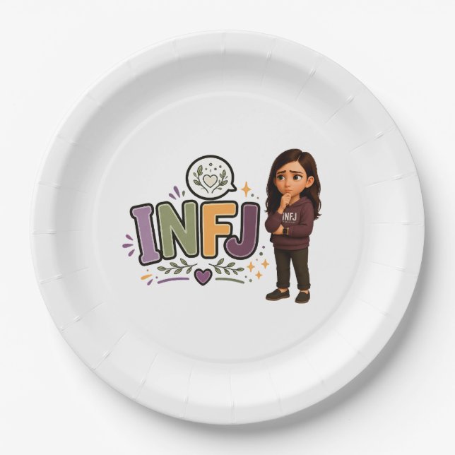 INFJ — A Guardiã das Ideias Pappteller (Vorderseite)