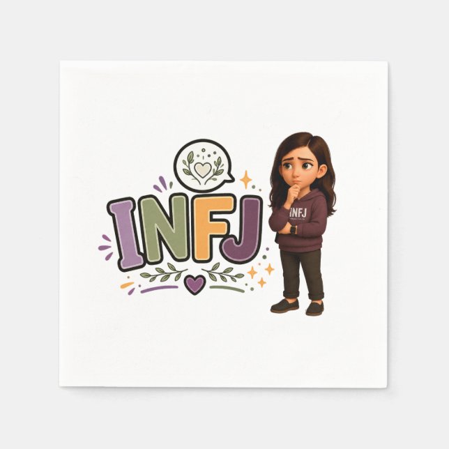 INFJ — A Guardiã das Ideias Serviette (Vorderseite)