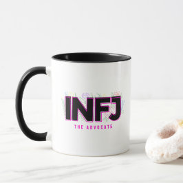 INFJ Einführung Label MBTI Personality Type Floral Tasse