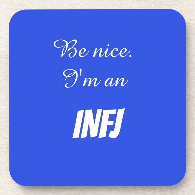 INFJ Hard plastic Untersetzer (Vorderseite)