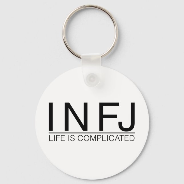 INFJ Life is complicated Schlüsselanhänger (Vorderseite)