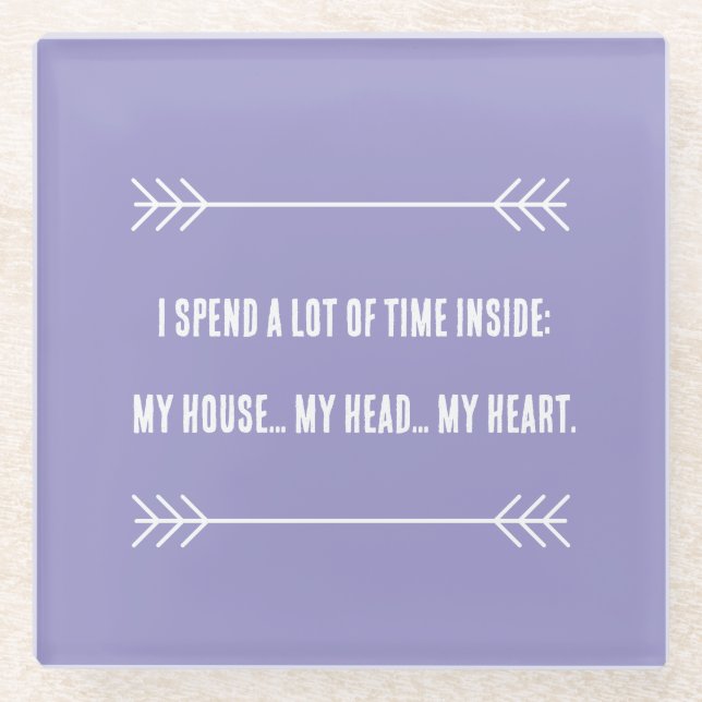 INFJ Vibes Glasuntersetzer (Vorderseite)