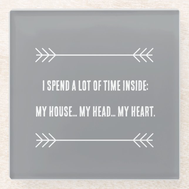 INFJ Vibes Glasuntersetzer (Vorderseite)