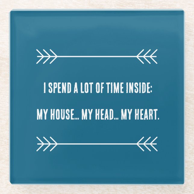 INFJ Vibes Glasuntersetzer (Vorderseite)