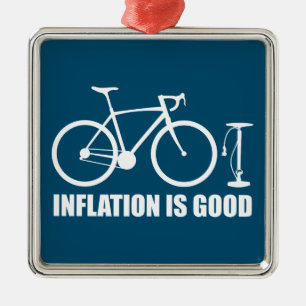 Inflation ist ein gutes Fahrrad Ornament Aus Metall