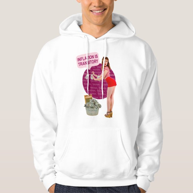 Inflation ist vorübergehend hoodie (Vorderseite)