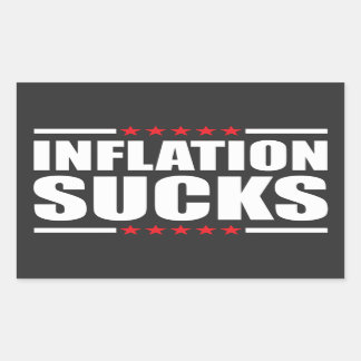 Inflation Sind zum Kotzen | Chant | Slogan T - Shi Rechteckiger Aufkleber