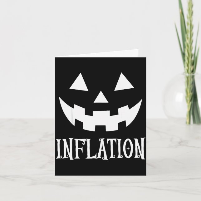 Inflations-Halloween-Kostüm Kostüm Paare passend Karte (Vorderseite)