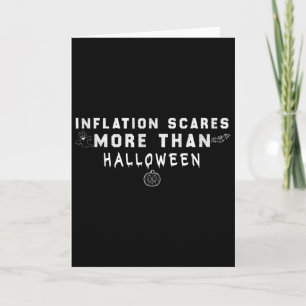 Inflationsraten überschreiten Halloween Karte