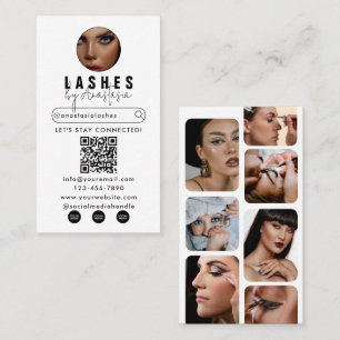 Influencer Beauty Makeup Artist Hair Lashes Fotos Visitenkarte