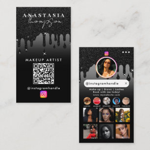 Influencer Beauty Nail Tech Social Media QR-Code Visitenkarte