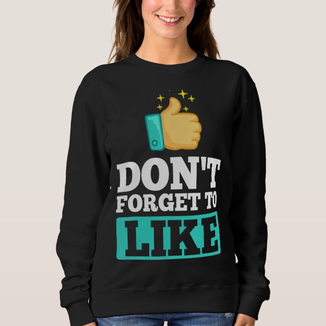 Influencer Content Creator Social Media Specialist Sweatshirt (Vorderseite)