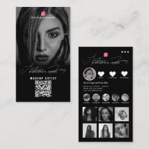 Influencer-Fotos Schwarz Weiß Social Media QR-Code