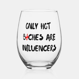 Influencer Gift Vintag Funny Trendsetter Weinglas Ohne Stiel