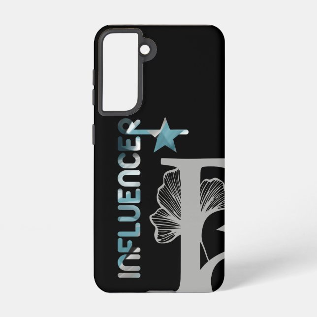 INFLUENCER Samsung Hüllen Trend Abstrakt Blauer Oz Samsung Galaxy Hülle (Rückseite)