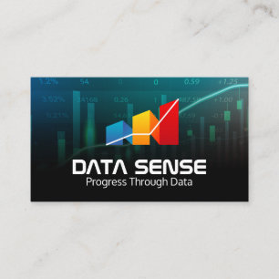 Info Daten Diagramme Analyse Logo Visitenkarte