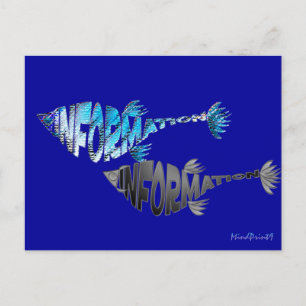 Info Fish Postkarte