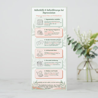 Infoblatt Depressionen für Klienten/Patienten Einladung