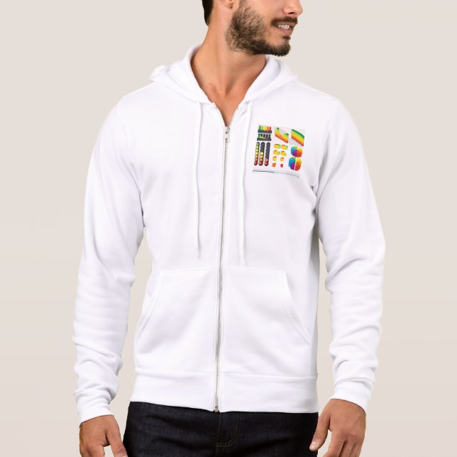 Infografik-Elemente und Datenvisualisierung Hoodie (Vorderseite)