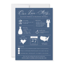 Infografik Save the Date Liebe