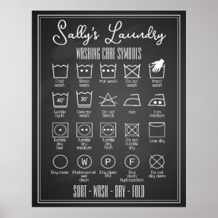 Infografik zum Waschplakat Poster