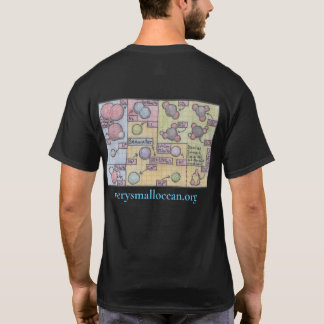 Infografischer T - Shirt zur Zusammensetzung des M