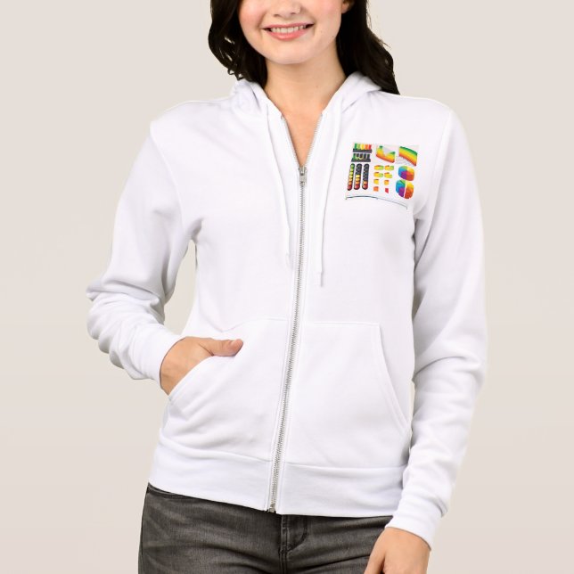Infographic Elements and Data Visualization Hoodie (Vorderseite)