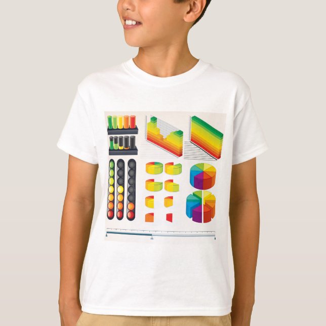 Infographic Elements and Data Visualization T-Shirt (Vorderseite)