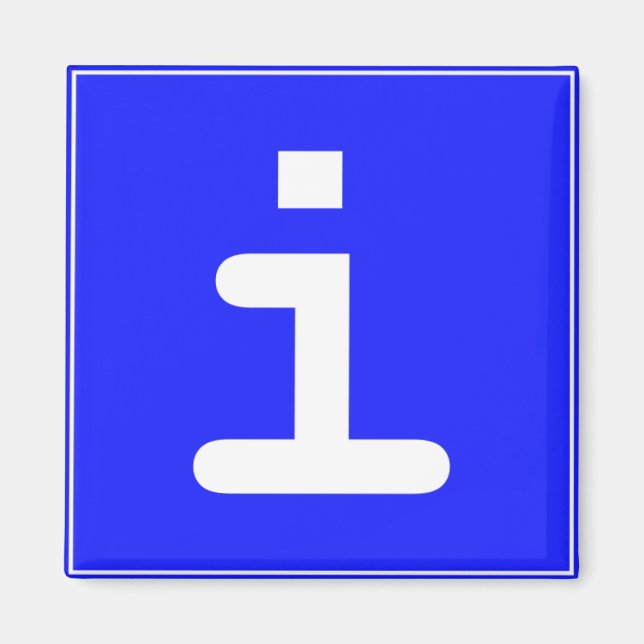 Infopoint-Symbol Magnet (Vorne)