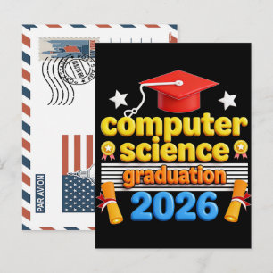 Informatik-Abschluss-T-Shirt Feiertagspostkarte