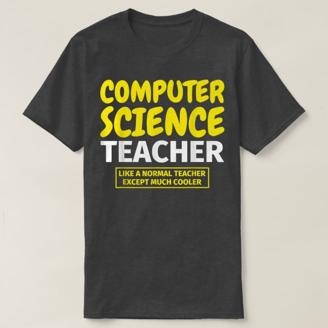 Informatik-Lehrer witzig T-Shirt (Design vorne)