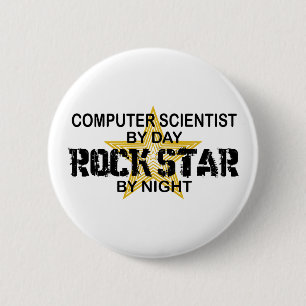 Informatiker-Rockstar Button