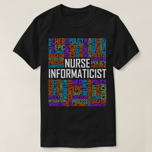 Informatiker-Wörter T-Shirt (Design vorne)