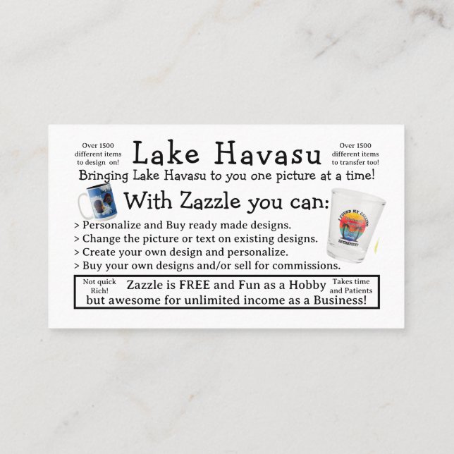 Information Business Card Visitenkarte (Rückseite)