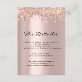 Information Enclosure Card Hochzeitdetails Marine Begleitkarte