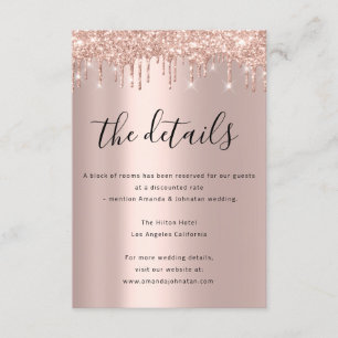 Information Enclosure Card Wedding Details Park Begleitkarte