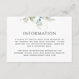 Informationen oder andere, elegante Hochzeiten im Begleitkarte