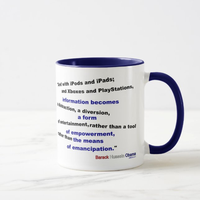 Informationen sind eine Ablenkung Tasse (Rechts)