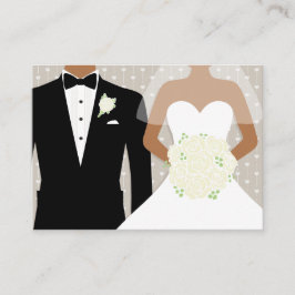 Informationen über Braut und Bräutigam Begleitkarte